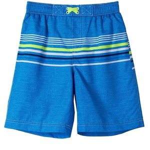 NWT! Stripe Board-short Swim Trunks